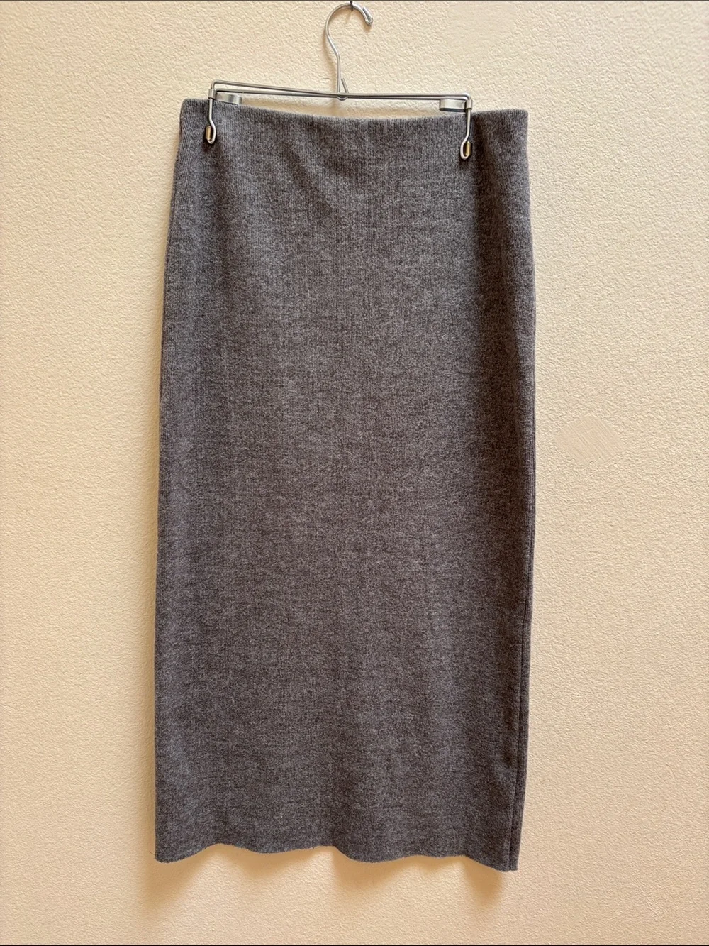Zara Classic Grey Knit Pencil Skirt Size S